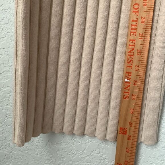 Princess Polly Cream Wide Leg Ribbed Knit Pull On Pants Size S-M - Picture 5 of 8